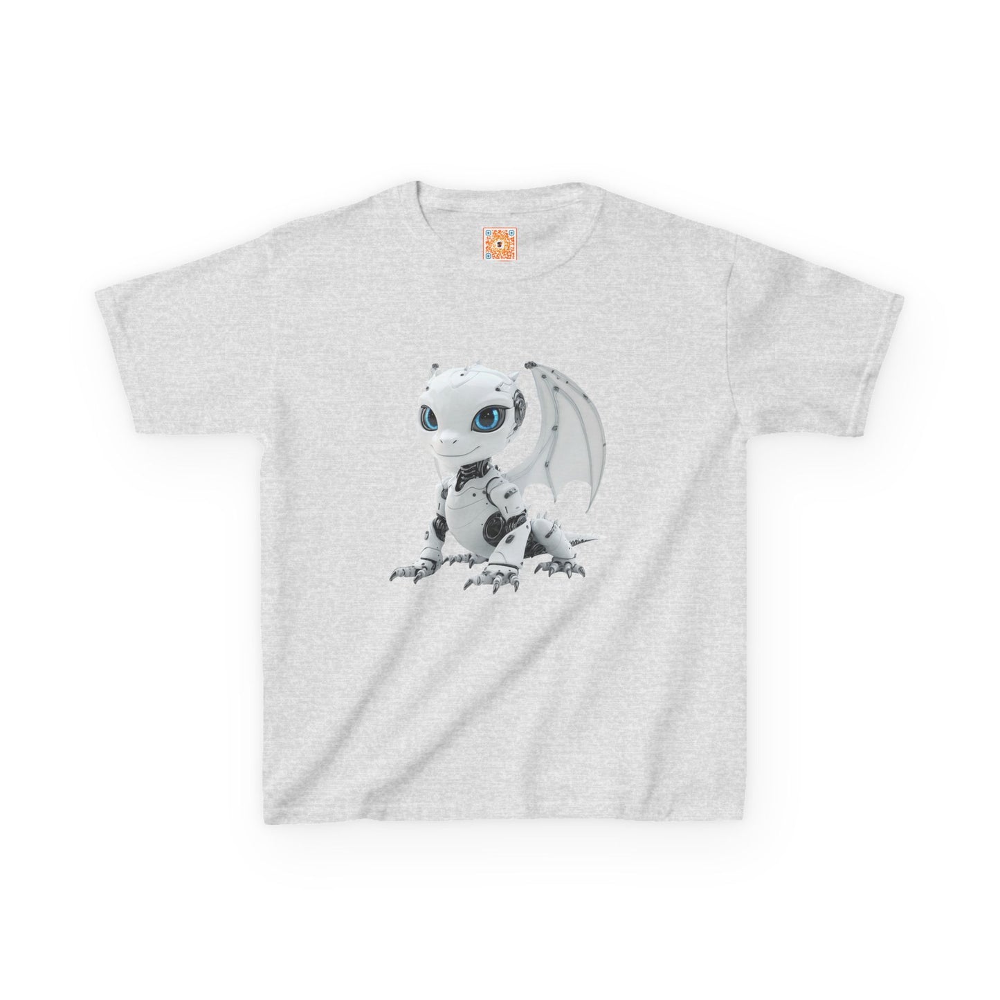 Happy Robot Dragon Kids Heavy Cotton T-Shirt - Teeny Tiny Dragons