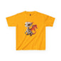 Red Robot Dragon Kids Heavy Cotton T-Shirt - Teeny Tiny Dragons