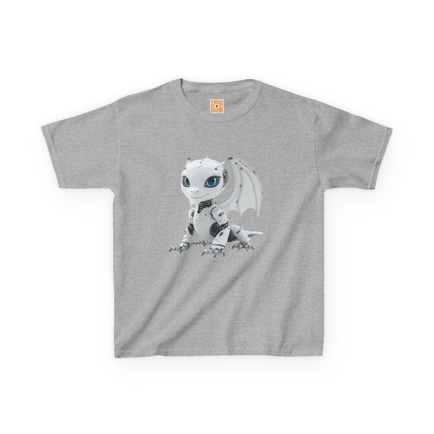 Happy Robot Dragon Kids Heavy Cotton T-Shirt - Teeny Tiny Dragons