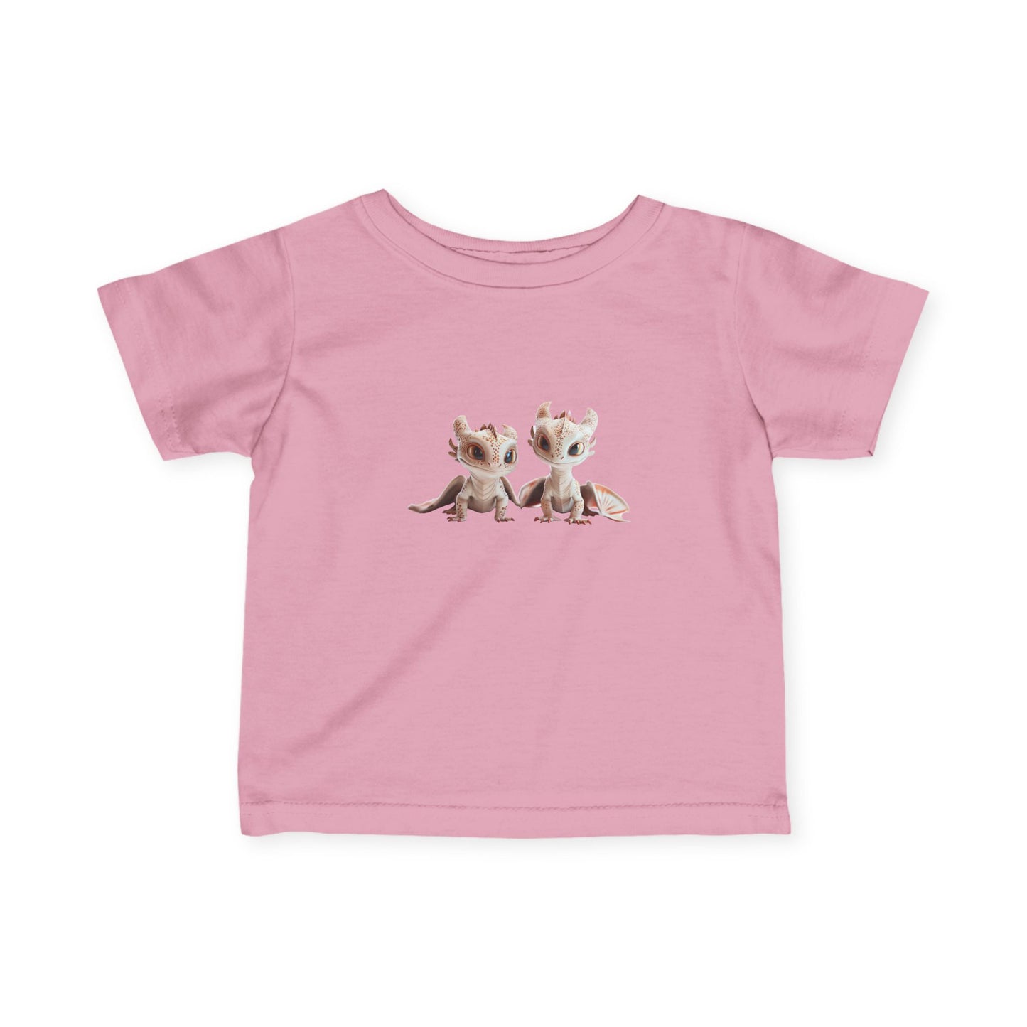 Frosty Twin Baby Dragons Infant Fine Jersey T-Shirt - Teeny Tiny Dragons