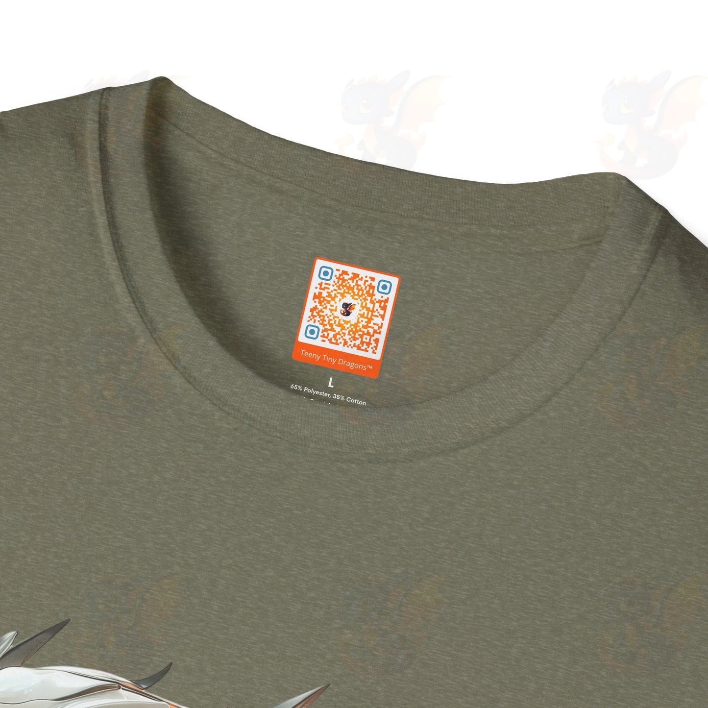 Adult Robot Dragon Design Unisex Softstyle T-Shirt