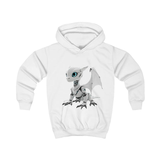Grey Robot Dragon Kids Hoodie | Teeny Tiny Dragons