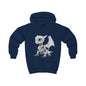 Grey Robot Dragon Kids Hoodie | Teeny Tiny Dragons