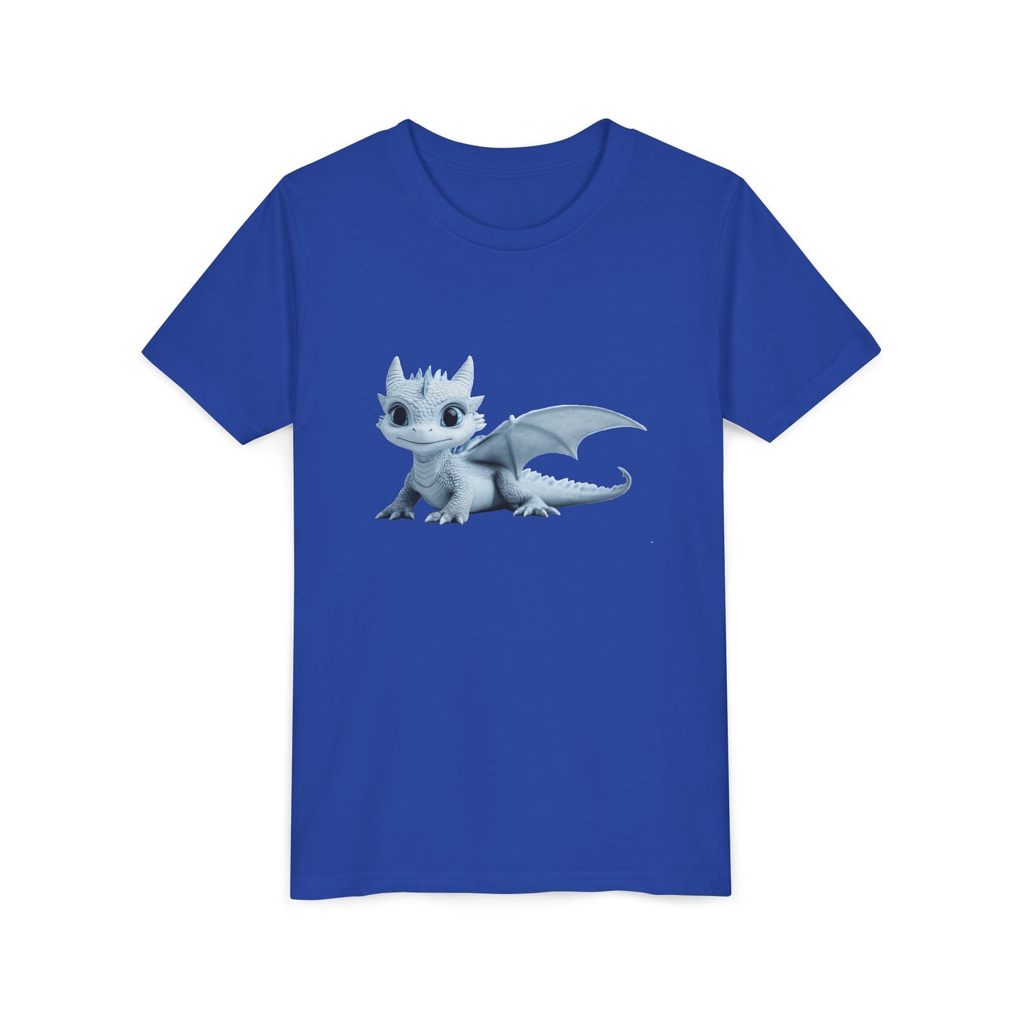 Beautiful Blue Baby Dragon - Youth Short Sleeve T-Shirt - Teeny Tiny Dragons