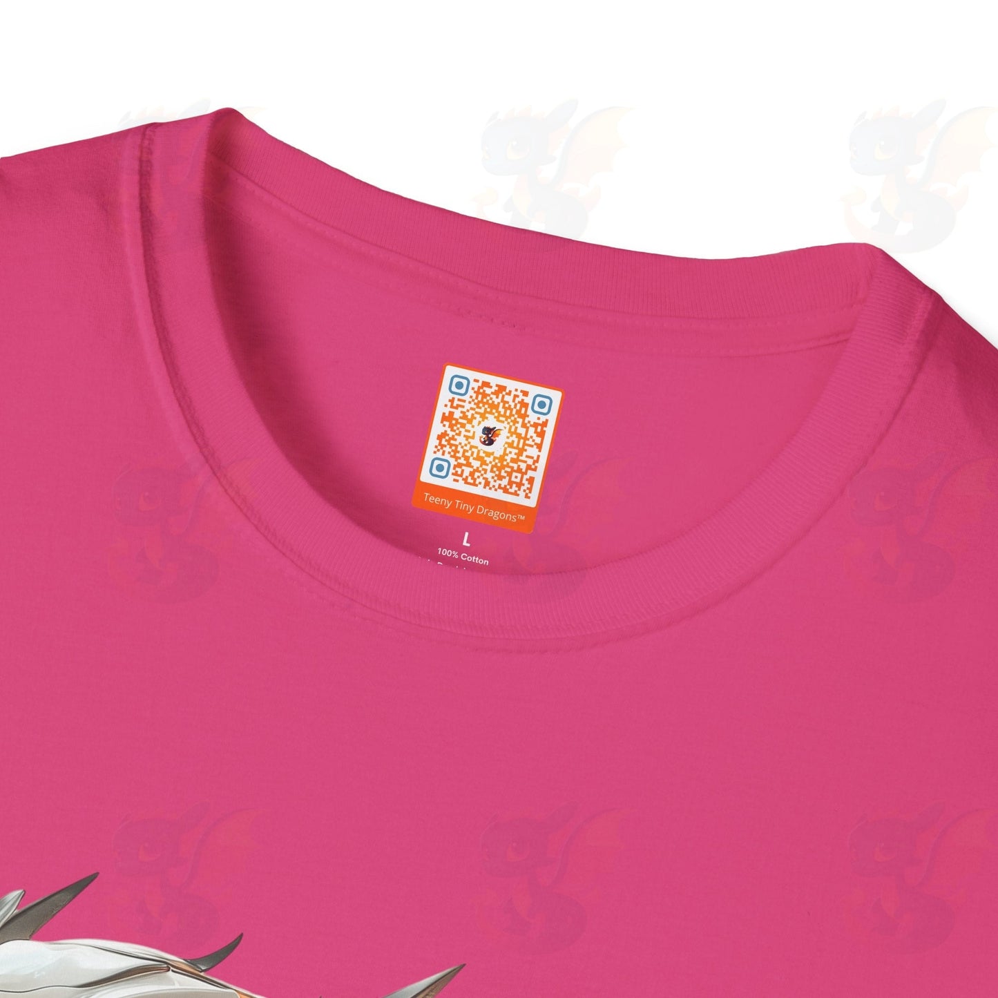 Adult Robot Dragon Design Unisex Softstyle T-Shirt