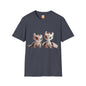 Twin Baby Dragons Adult Unisex Softstyle T-Shirt - Teeny Tiny Dragons