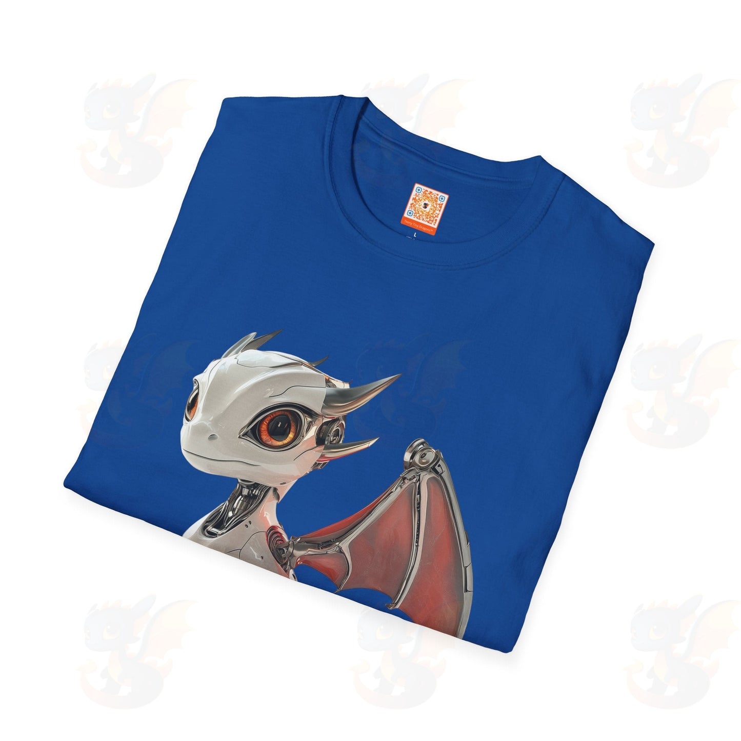 Adult Robot Dragon Design Unisex Softstyle T-Shirt