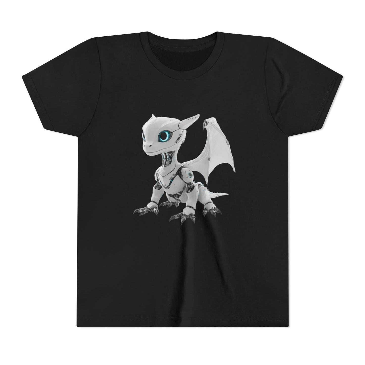Fun Robot Dragon - Youth Short Sleeve T-Shirt - Teeny Tiny Dragons