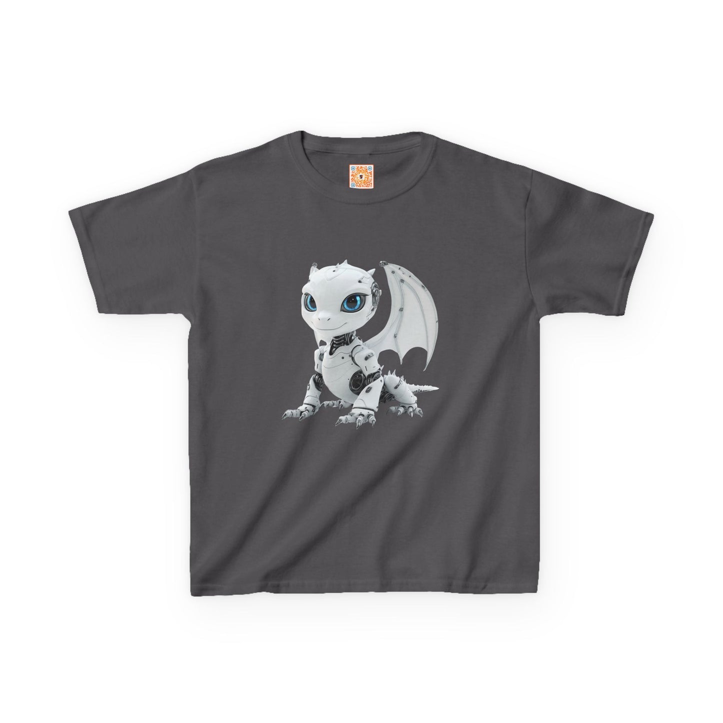 Happy Robot Dragon Kids Heavy Cotton T-Shirt - Teeny Tiny Dragons
