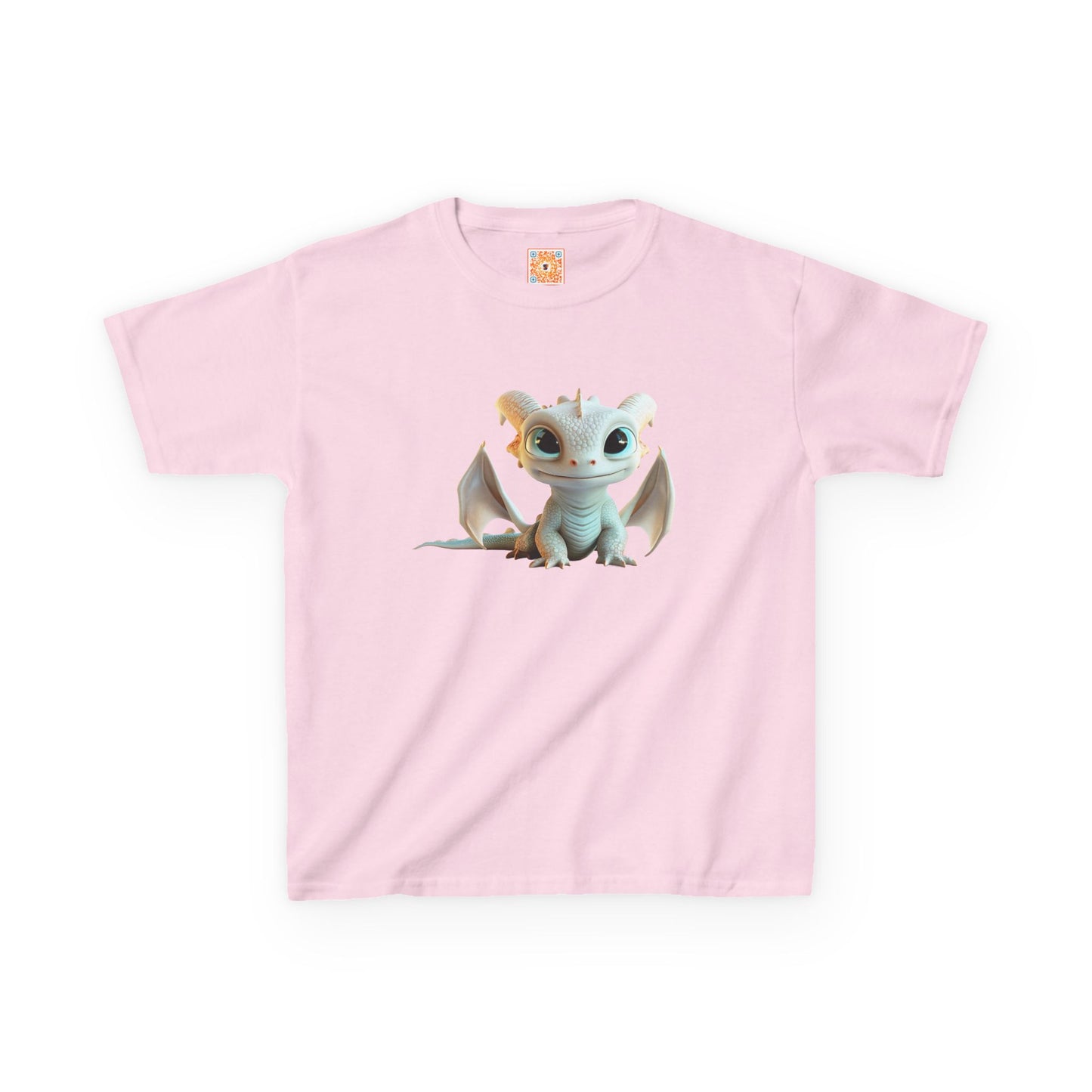 Very Cute Pale Dragon Kids Heavy Cotton T-Shirt - Teeny Tiny Dragons