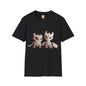 Twin Baby Dragons Adult Unisex Softstyle T-Shirt - Teeny Tiny Dragons