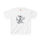 Cute White Robot Dragon Kids Heavy Cotton T-Shirt - Teeny Tiny Dragons