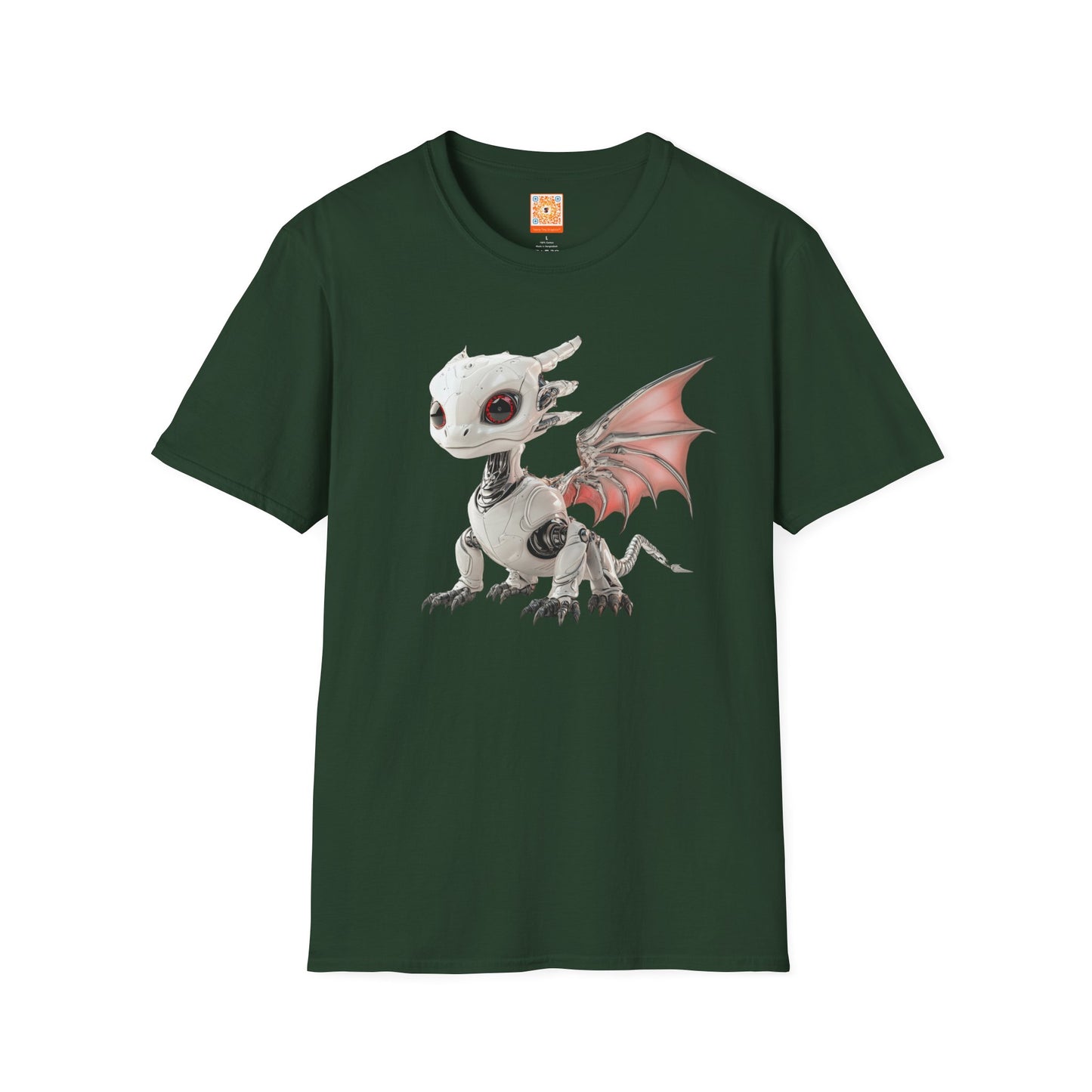 Blush Robot Dragon Adult T-Shirt - Teeny Tiny Dragons
