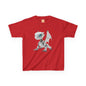 Blue Eyed Robot Dragon Heavy Cotton T-Shirt - Teeny Tiny Dragons