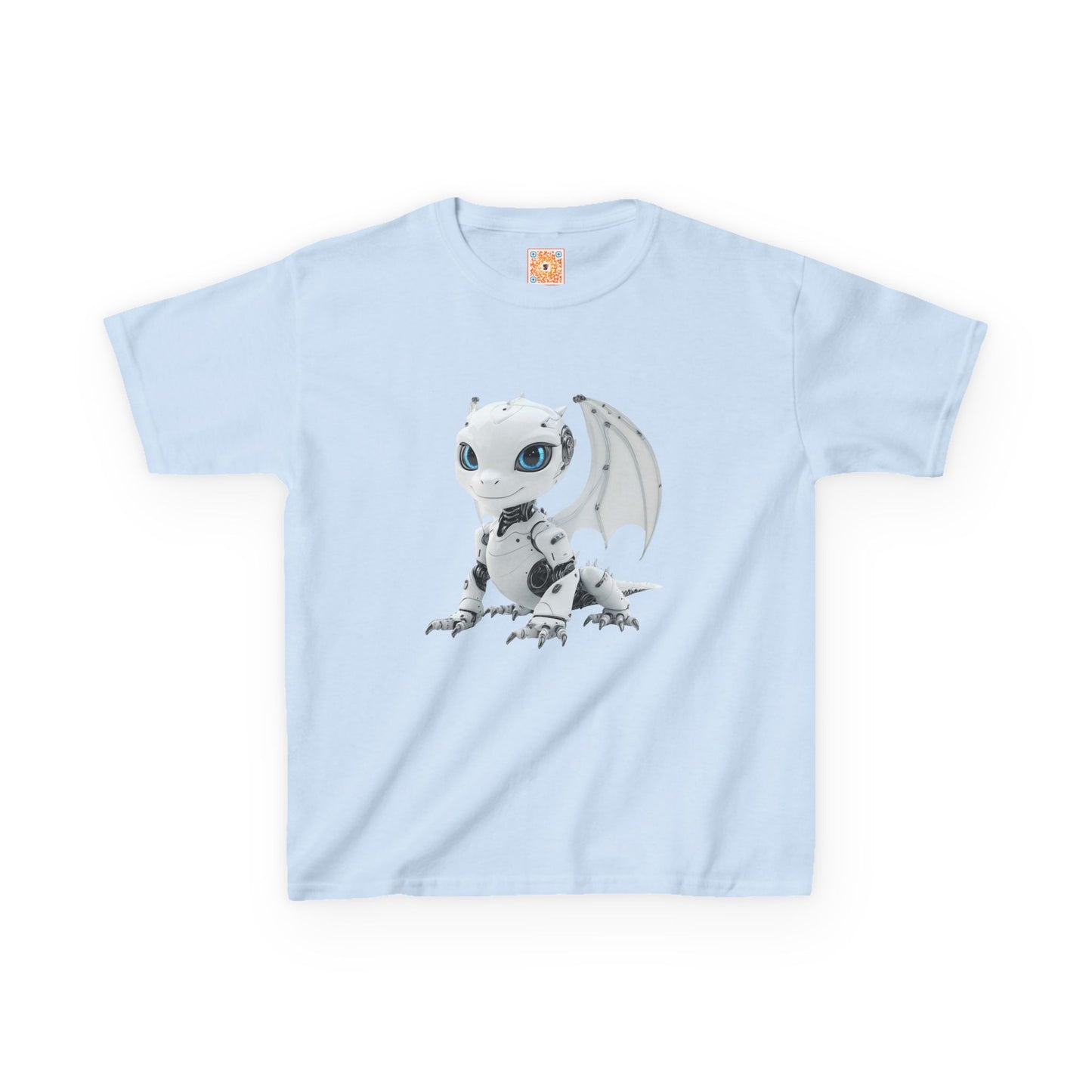 Happy Robot Dragon Kids Heavy Cotton T-Shirt - Teeny Tiny Dragons