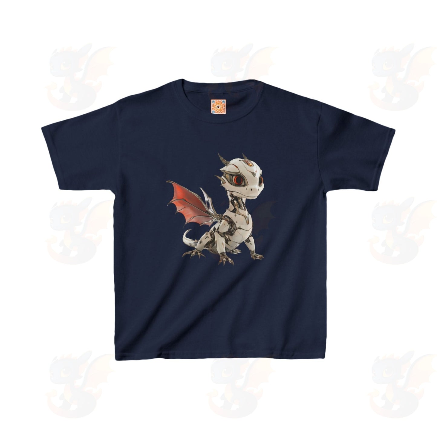 Cool Robot Dragon - Kids 100% Cotton T-Shirt