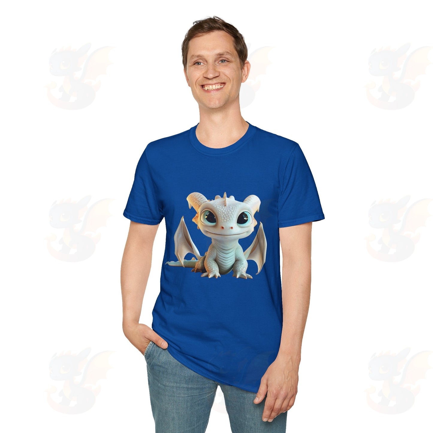 Cute Little Dragon - Unisex Softstyle T-Shirt