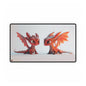 2 Baby Red Dragons Desk Mat - Teeny Tiny Dragons