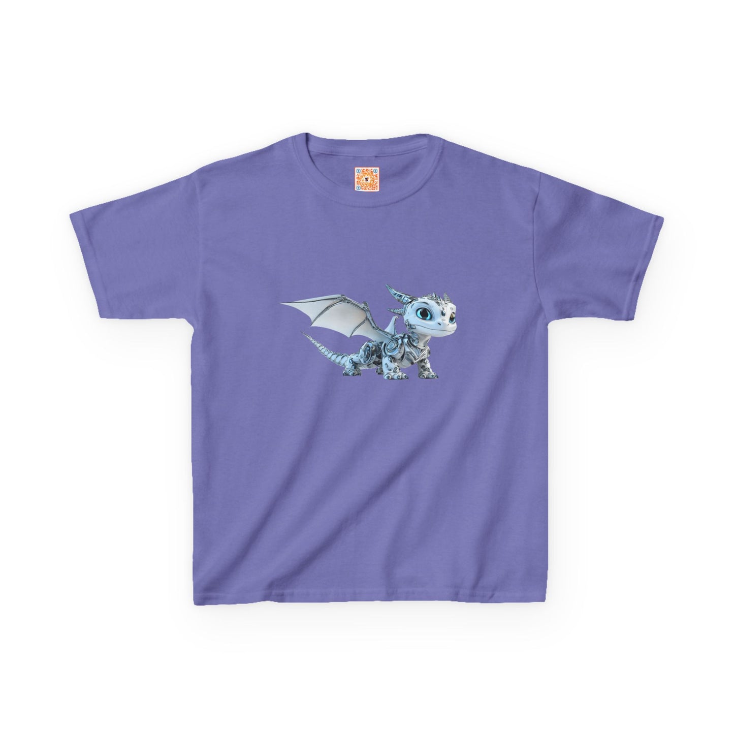 Fun Flying Robot Dragon Kids Heavy Cotton Tee - Teeny Tiny Dragons