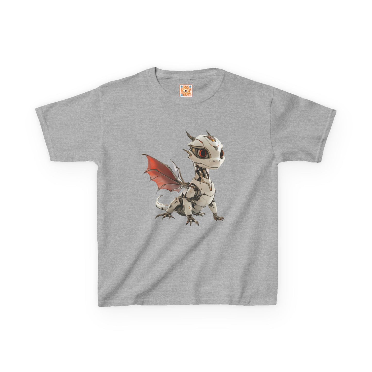 Cool Standing Robot Dragon Kids 100% Cotton T-Shirt - Teeny Tiny Dragons