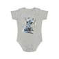 Short Sleeve Baby Bodysuit with an Adorable Baby Dragon