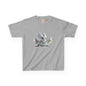 Silver Crystal Dragon Kids Heavy Cotton T-Shirt