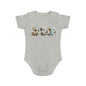 Short Sleeve Baby Bodysuit with 3 Cute Baby Dragons | Teeny Tiny Dragons