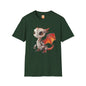 Big Eyed Baby Robot Dragon Adult Unisex Softstyle T-Shirt - Teeny Tiny Dragons