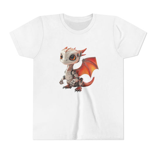 Very Cute Robot Dragon - Youth Short Sleeve T-Shirt - Teeny Tiny Dragons
