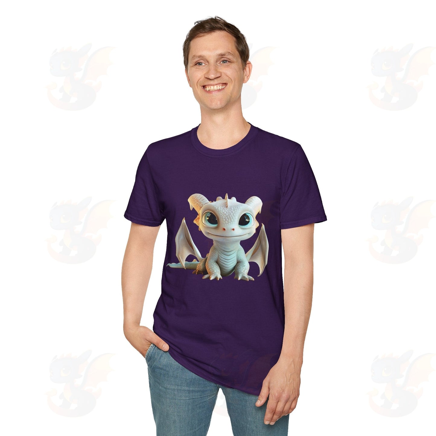 Cute Little Dragon - Unisex Softstyle T-Shirt