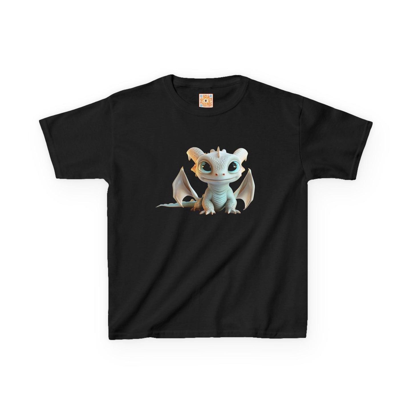 Very Cute Pale Dragon Kids Heavy Cotton T-Shirt - Teeny Tiny Dragons