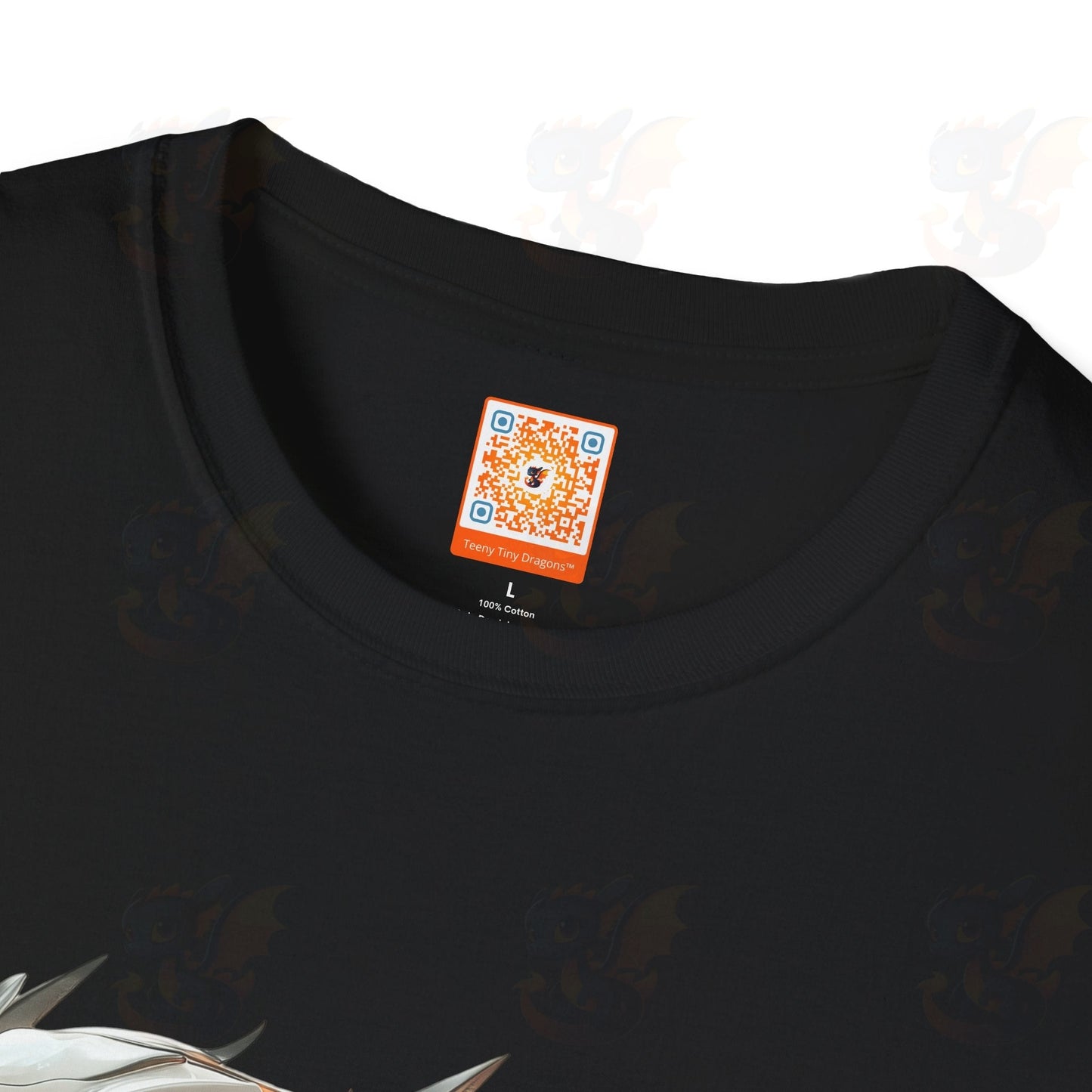 Adult Robot Dragon Design Unisex Softstyle T-Shirt