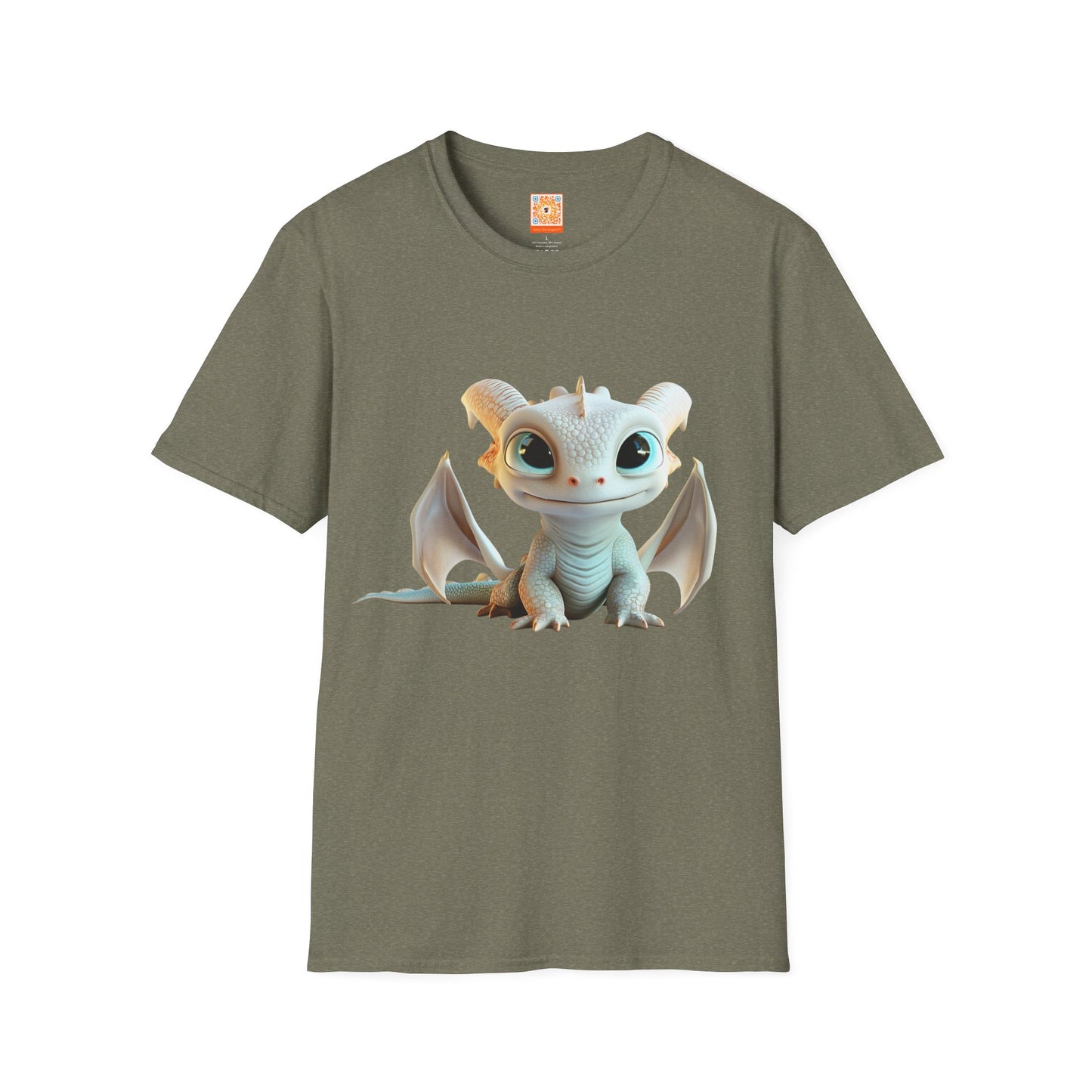 Cute Little Dragon Adult Unisex Softstyle T-Shirt - Teeny Tiny Dragons