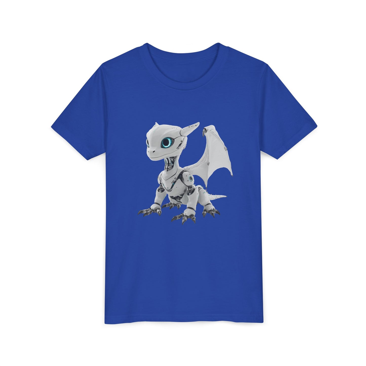 Fun Robot Dragon - Youth Short Sleeve T-Shirt - Teeny Tiny Dragons