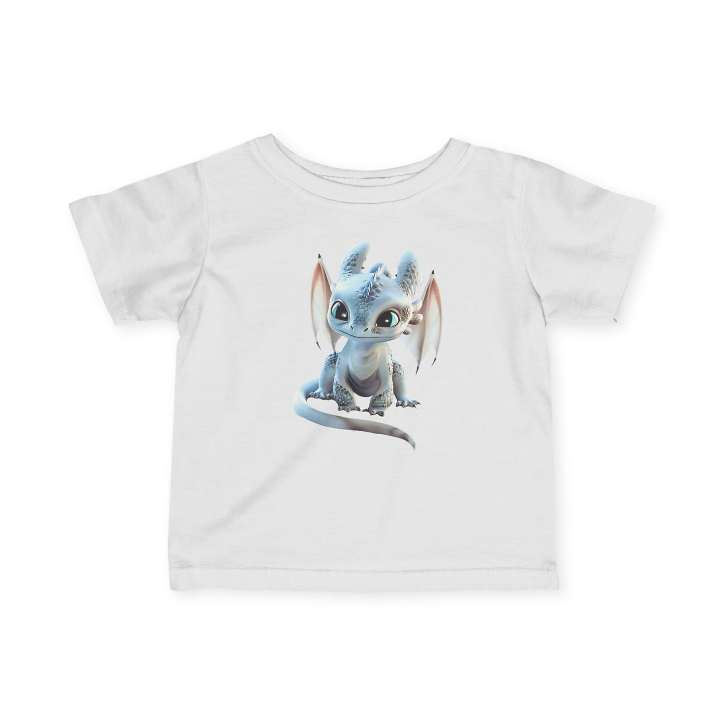 Cute Little Blue Dragon Infant Fine Jersey T-Shirt - Teeny Tiny Dragons