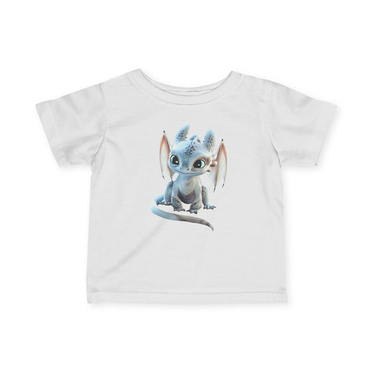 Cute Little Blue Dragon Infant Fine Jersey T-Shirt - Teeny Tiny Dragons