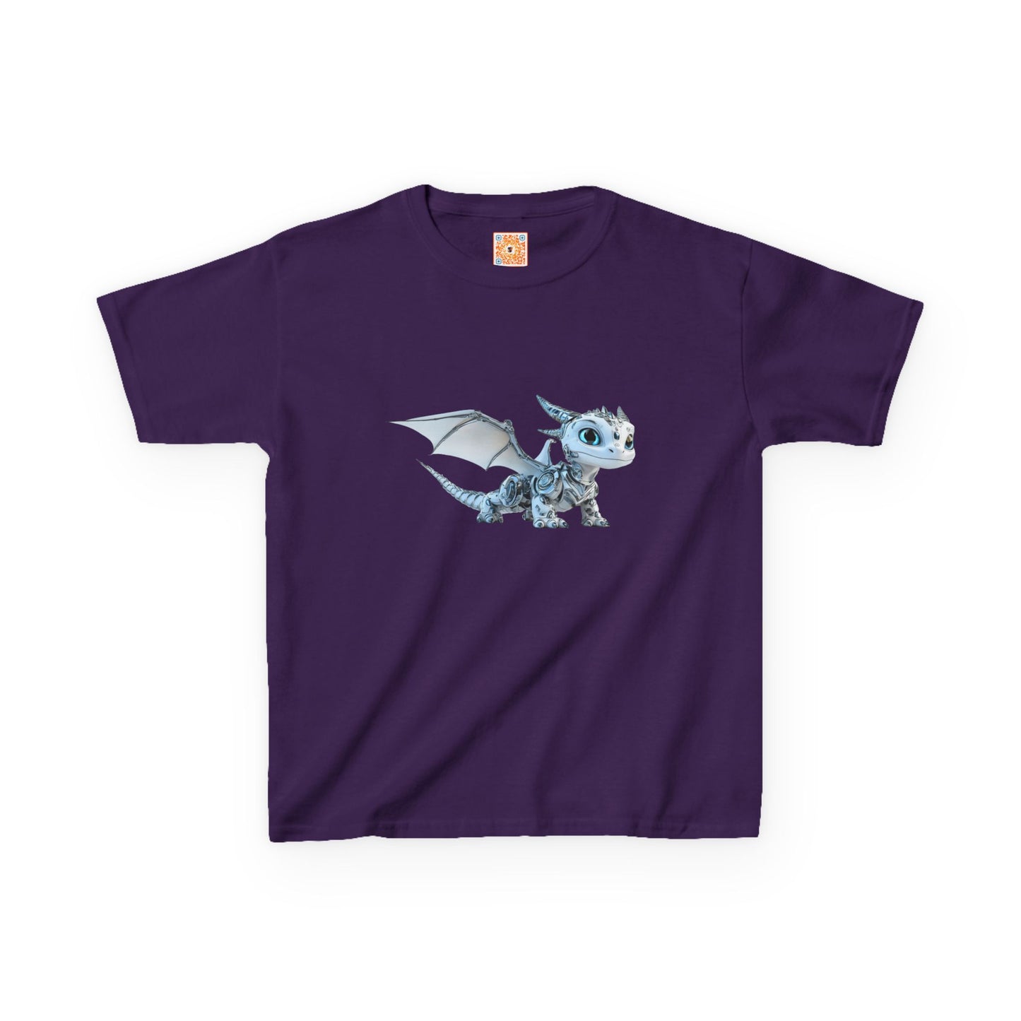 Fun Flying Robot Dragon Kids Heavy Cotton Tee - Teeny Tiny Dragons