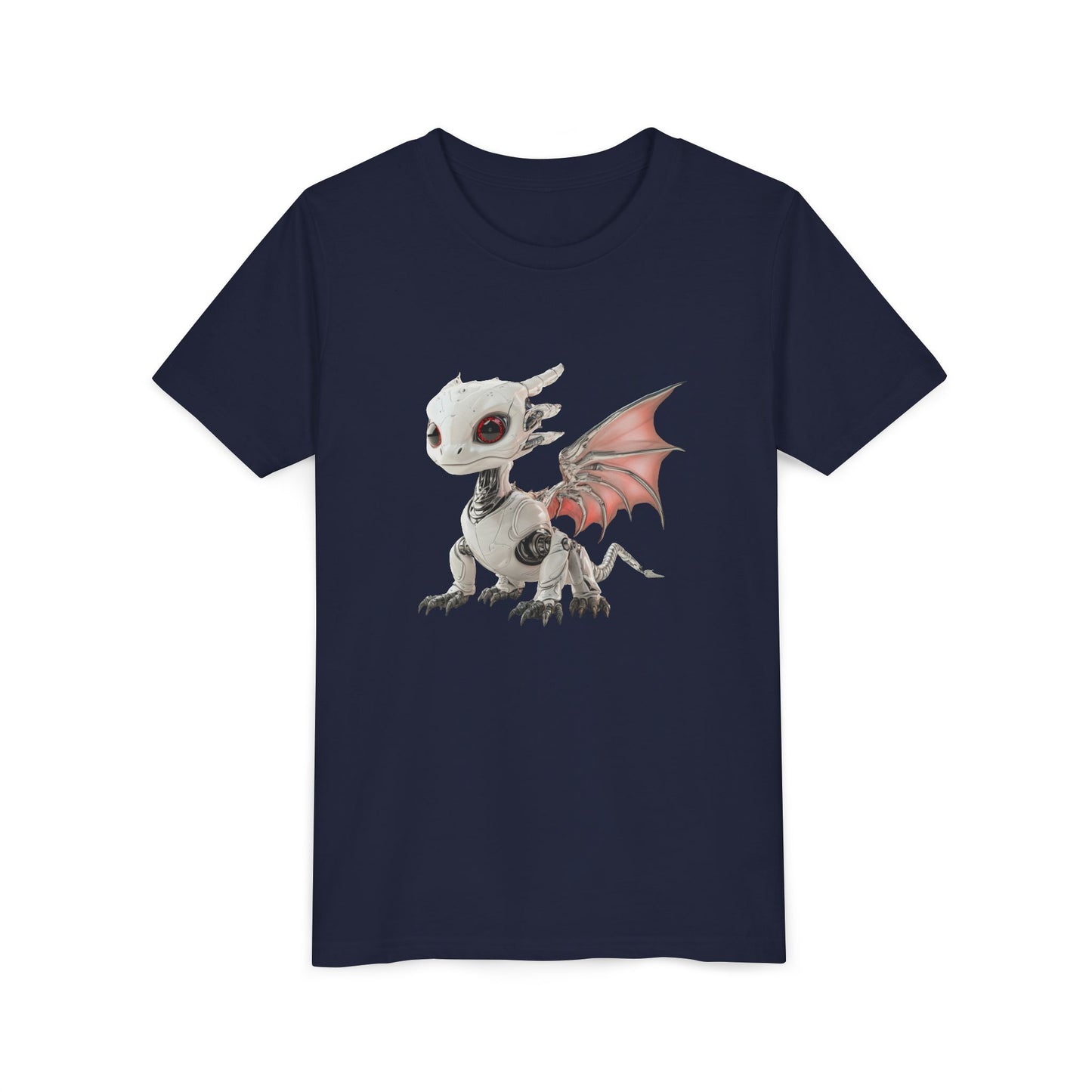 A Cool Robot Dragon - Youth Short Sleeve T-Shirt - Teeny Tiny Dragons
