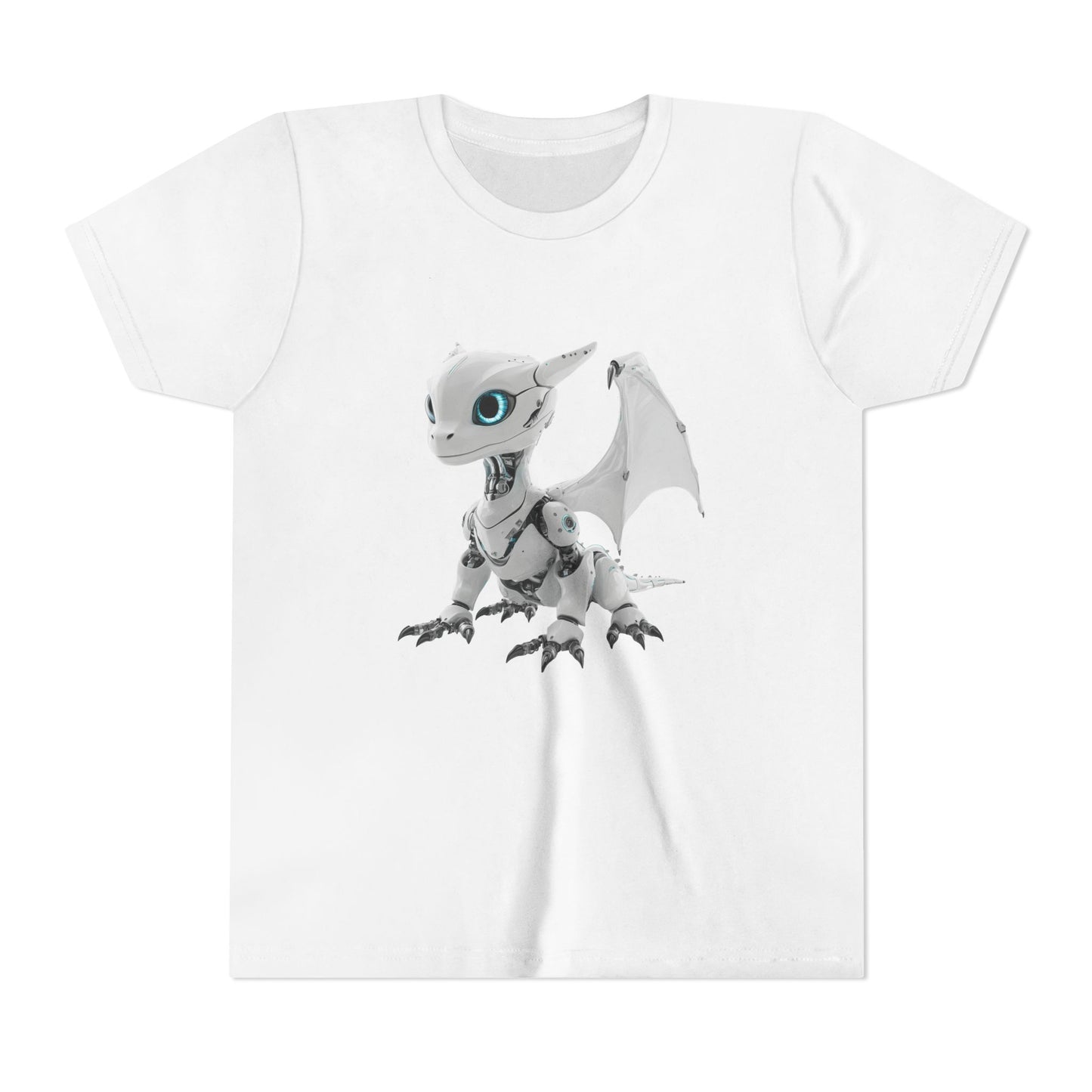 Fun Robot Dragon - Youth Short Sleeve T-Shirt - Teeny Tiny Dragons