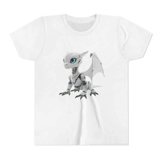 Fun Robot Dragon - Youth Short Sleeve T-Shirt - Teeny Tiny Dragons