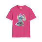 Gorgeous Little Blue Dragon Adult Unisex Softstyle T-Shirt - Teeny Tiny Dragons