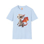 Big Eyed Baby Robot Dragon Adult Unisex Softstyle T-Shirt - Teeny Tiny Dragons