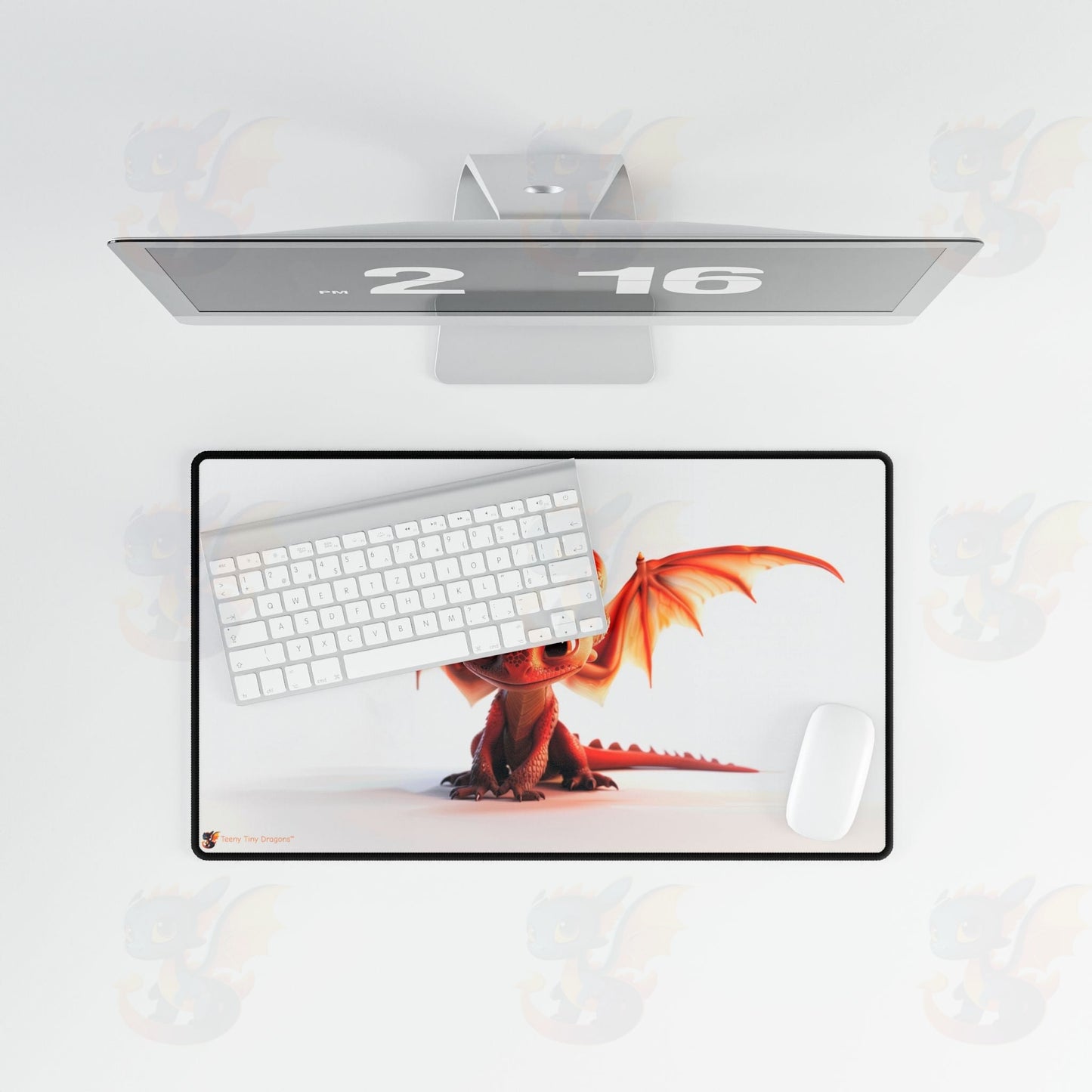 Mouse Mats with Beautiful Red Dragon