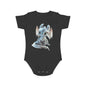 Short Sleeve Baby Bodysuit with an Adorable Baby Dragon