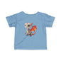 Cute Little Red Robot Dragon Infant Fine Jersey T-Shirt - Teeny Tiny Dragons
