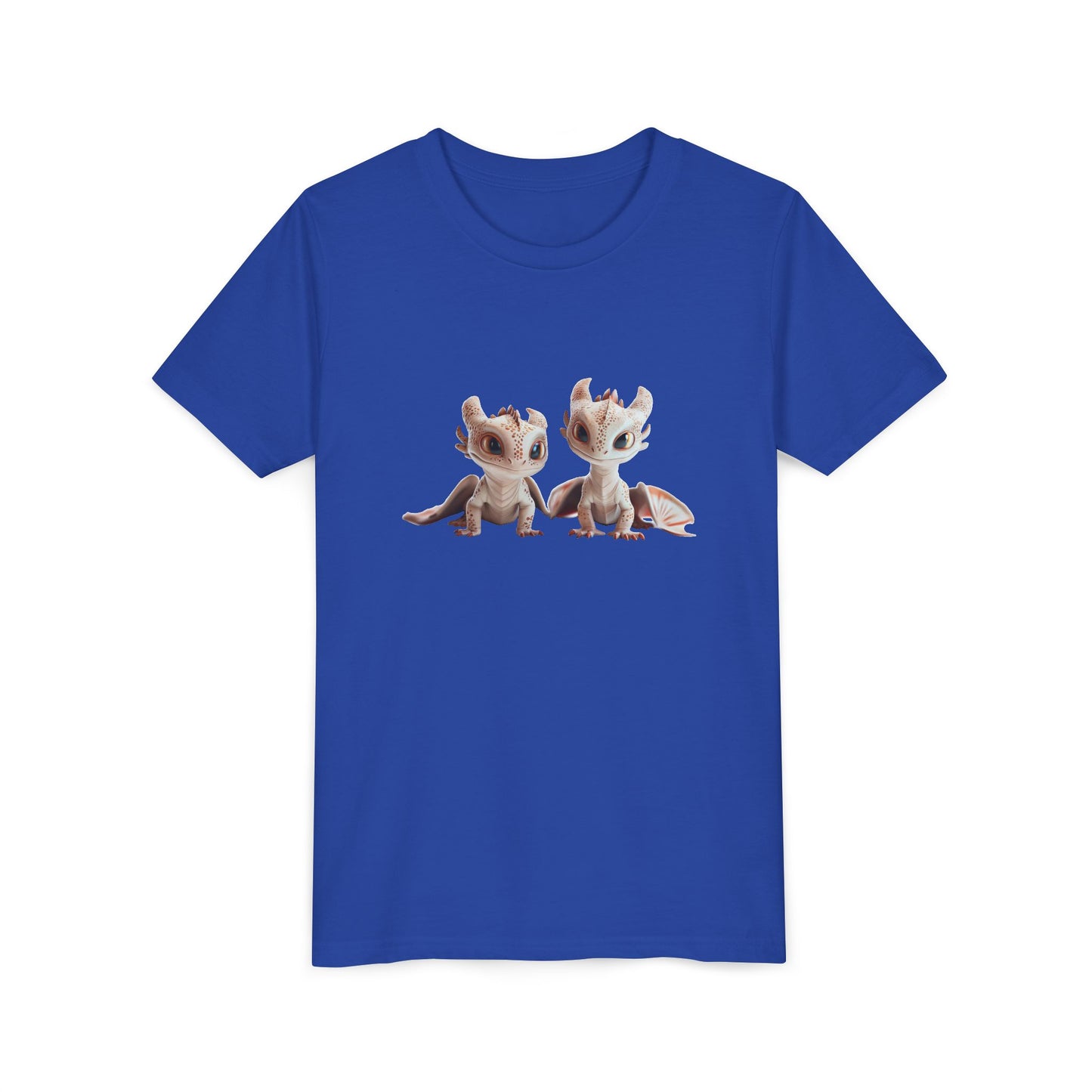 2 Adorable Baby Dragons - Youth Short Sleeve T-Shirt - Teeny Tiny Dragons