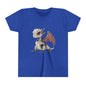 Awesome Looking Robot Dragon - Youth Short Sleeve T-Shirt - Teeny Tiny Dragons