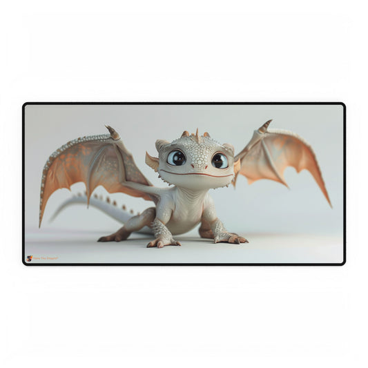 Cute Little Dragon Desk Mat - Teeny Tiny Dragons