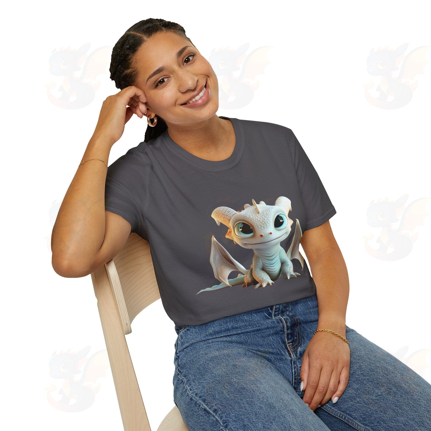 Cute Little Dragon - Unisex Softstyle T-Shirt
