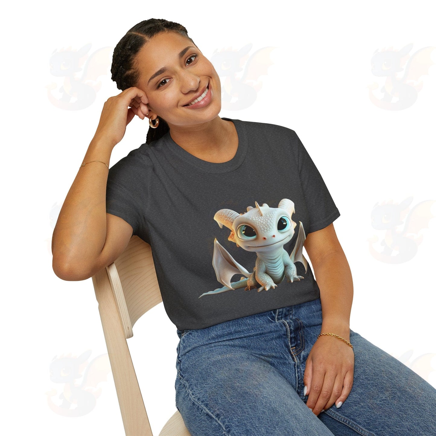 Cute Little Dragon - Unisex Softstyle T-Shirt